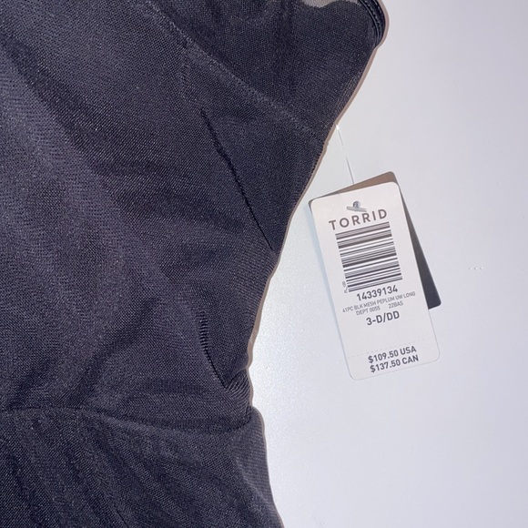 Torrid Underwire Long Mesh Overlay Swim Dress With Brief - Picture 4 of 10